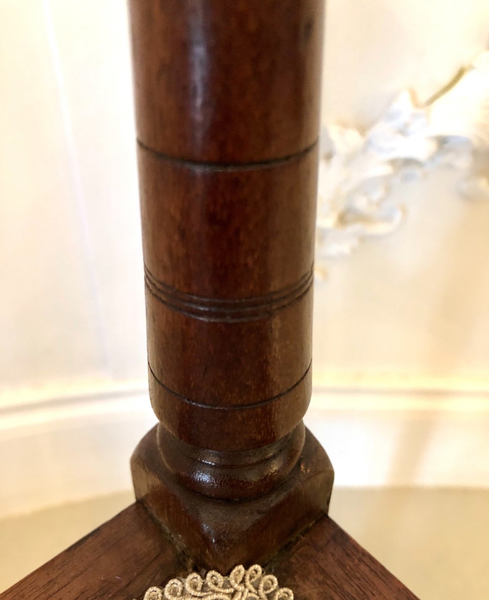Antique Edwardian Inlaid Mahogany Corner Chair View VI