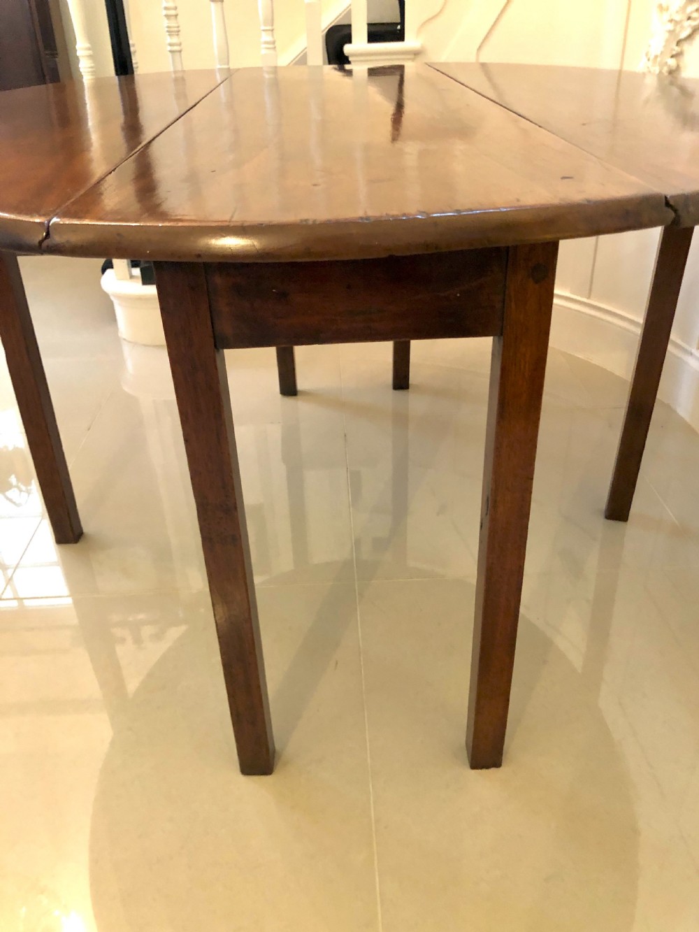 18th Century Antique George III Mahogany Irish Wake Table View IV