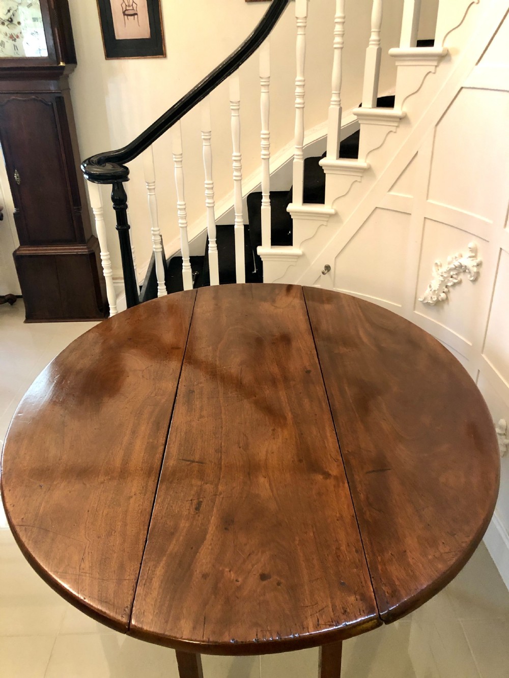18th Century Antique George III Mahogany Irish Wake Table View V