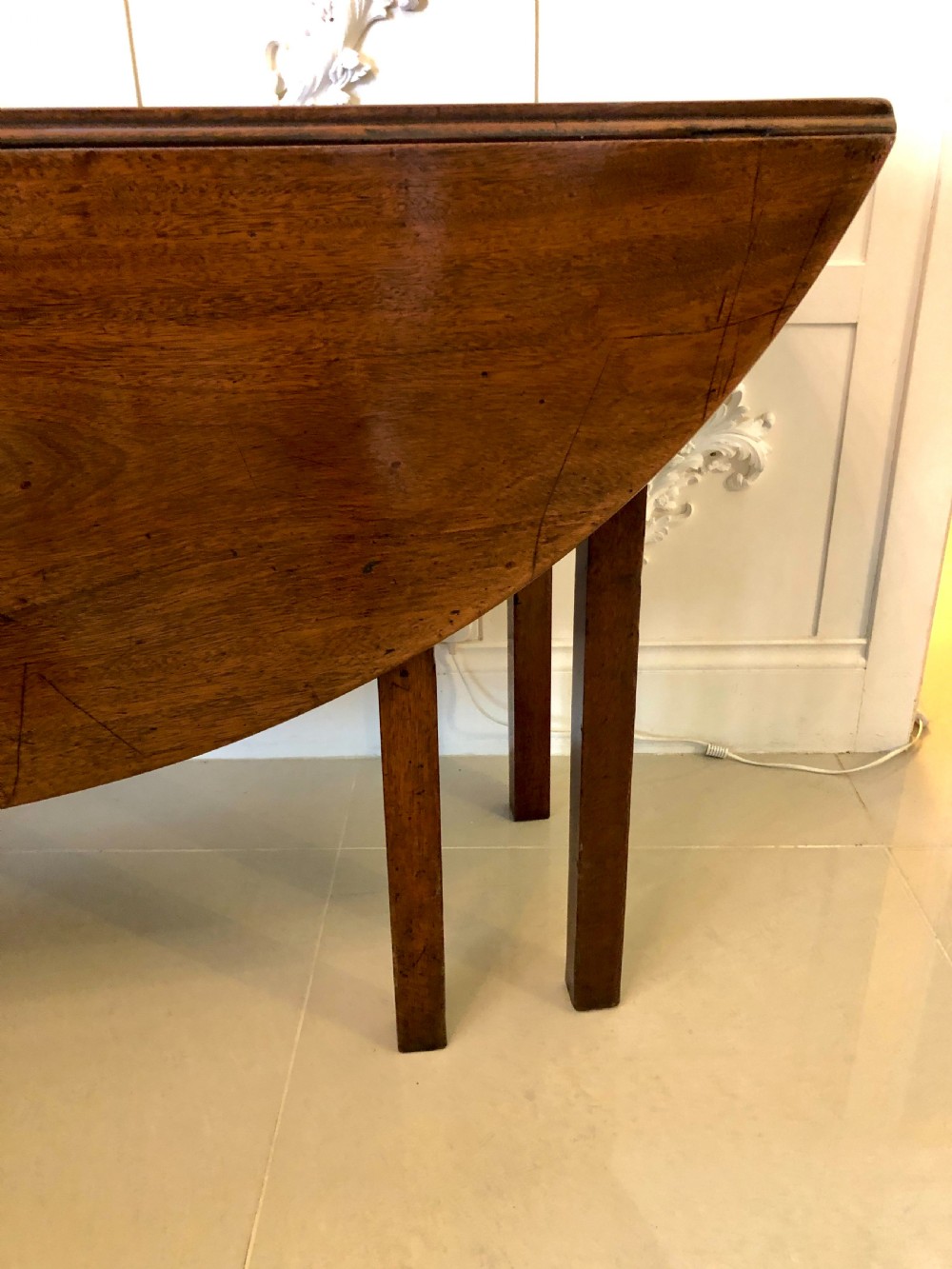 18th Century Antique George III Mahogany Irish Wake Table View VIII