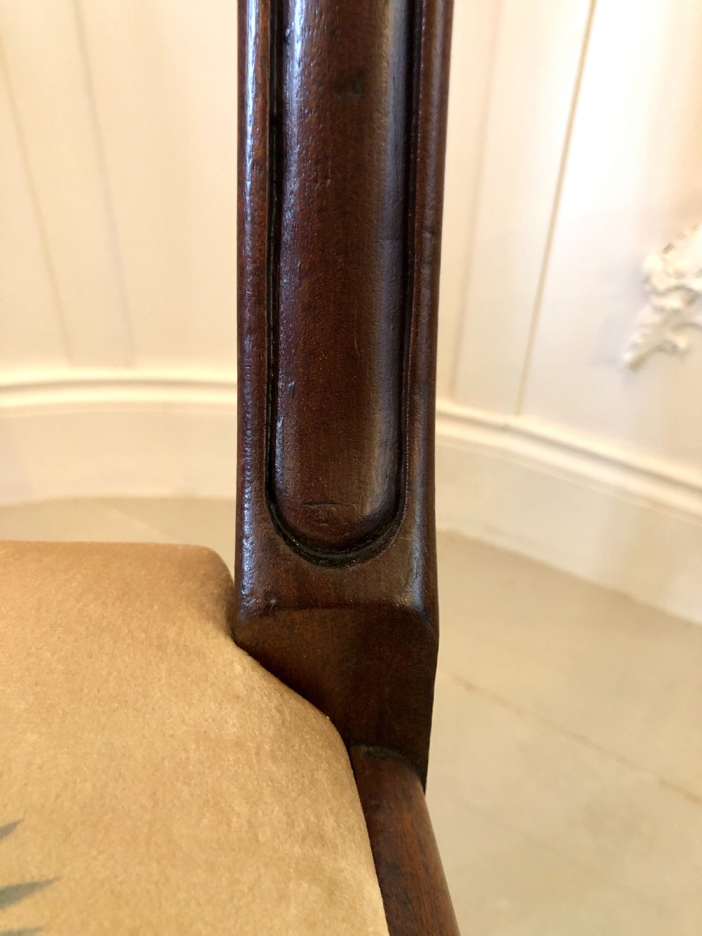  Quality Pair of Antique Mahogany Regency Library Chairs View VII