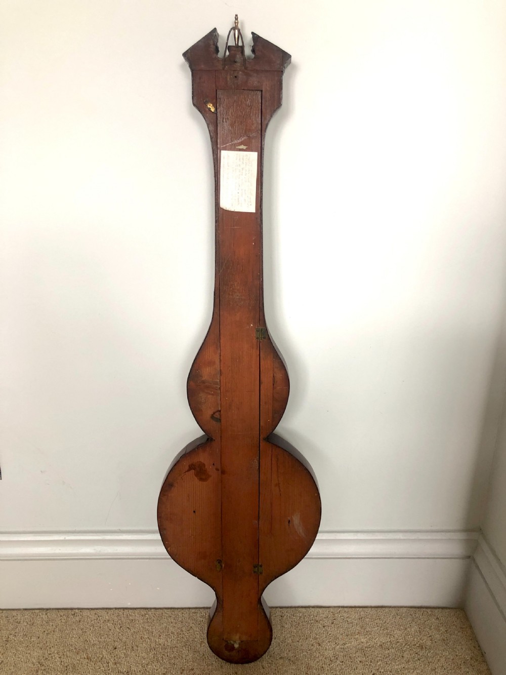 Antique 18th Century George III Inlaid Mahogany Banjo Barometer View VII