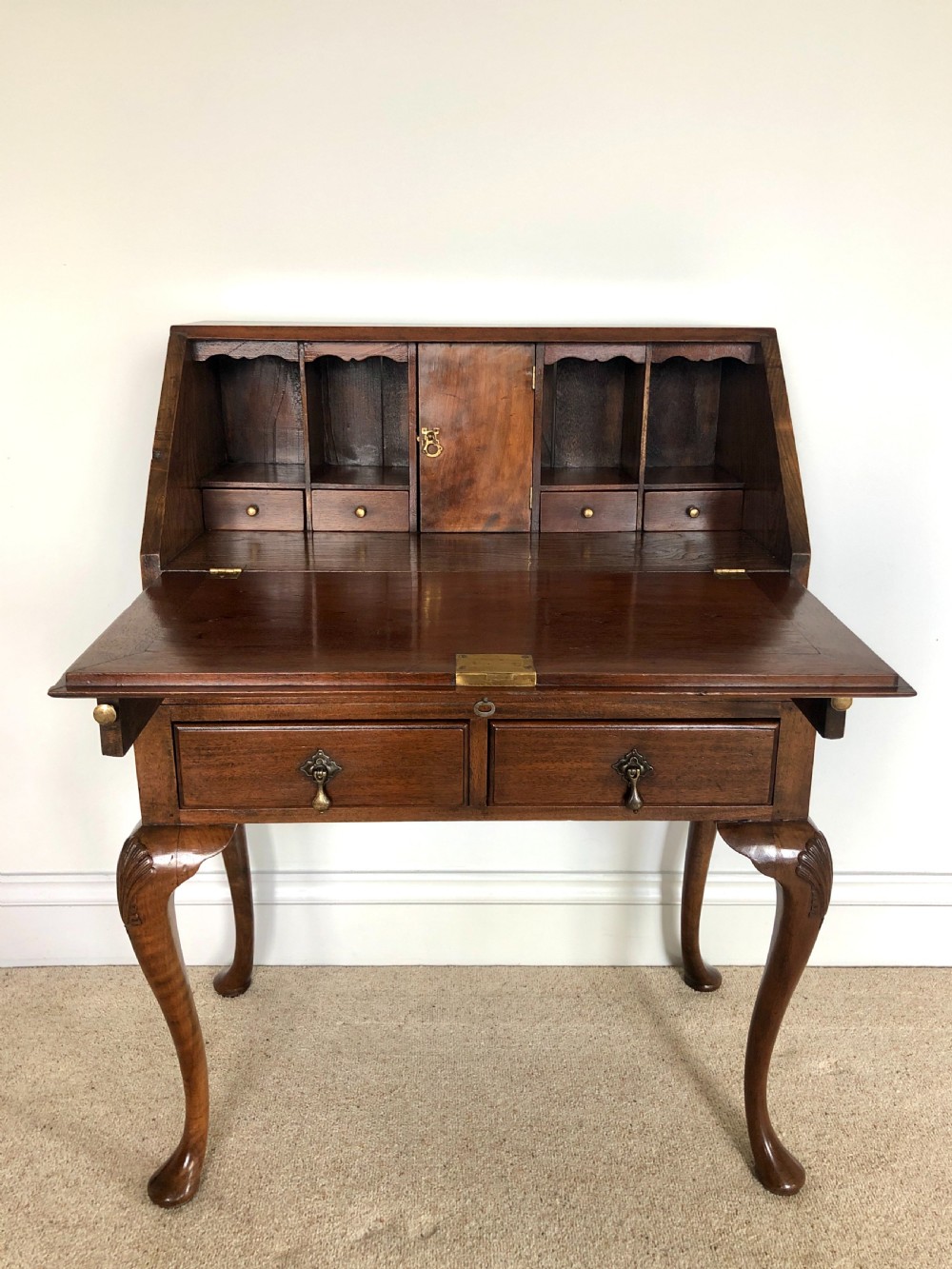  Antique Walnut Bureau View VII
