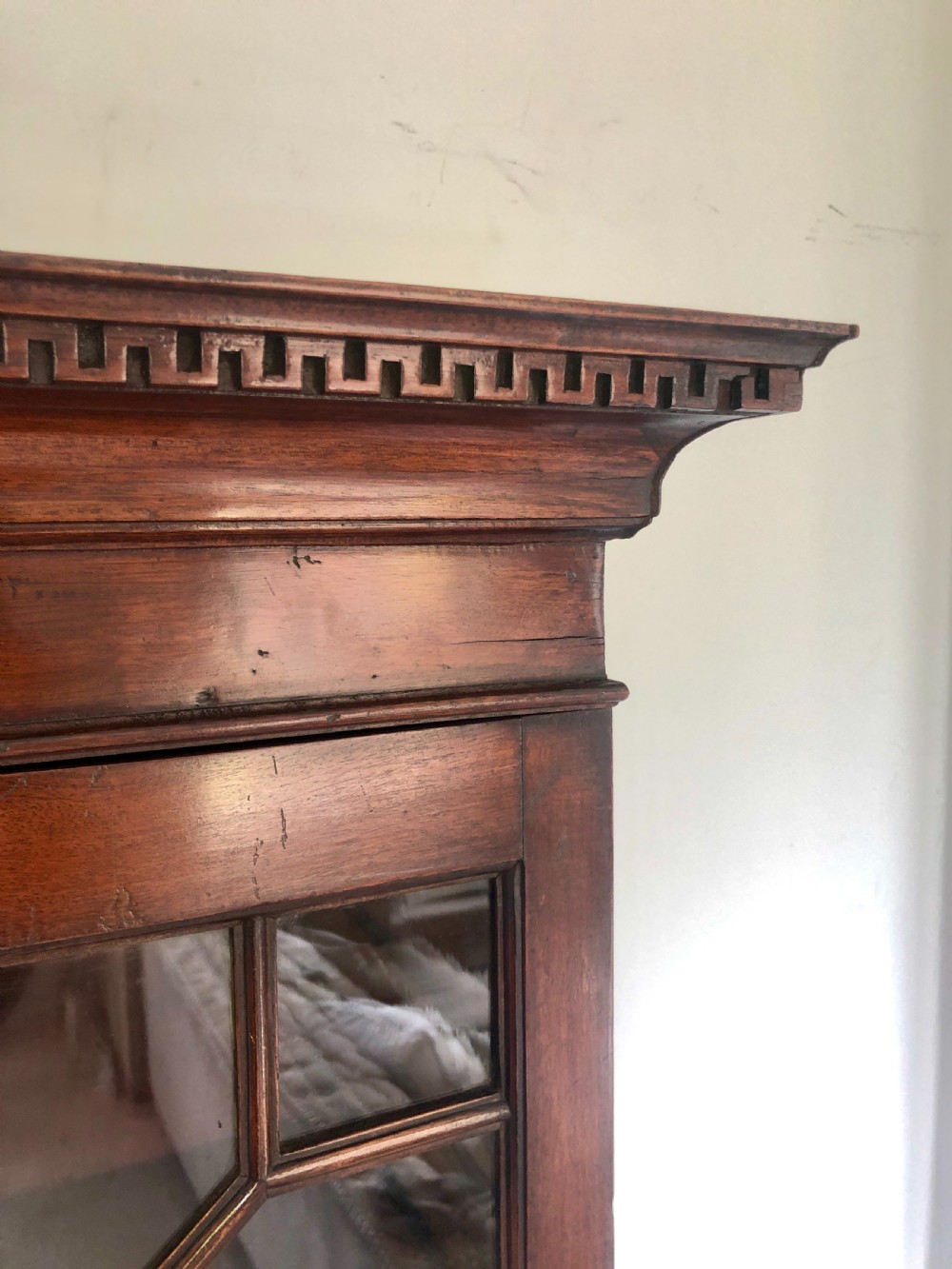 Antique George III Mahogany Secretaire Bookcase
 View IV