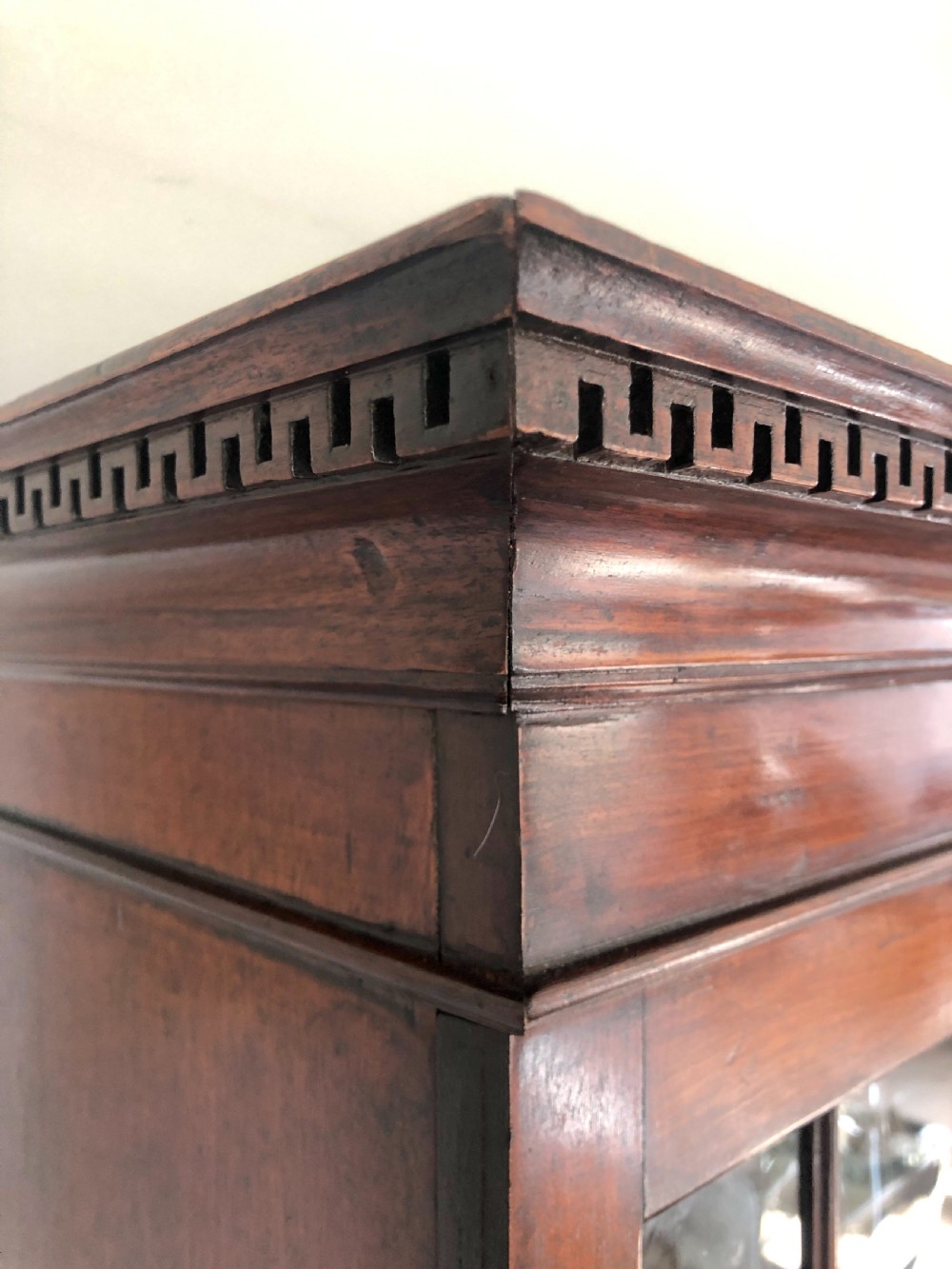 Antique George III Mahogany Secretaire Bookcase
 View V