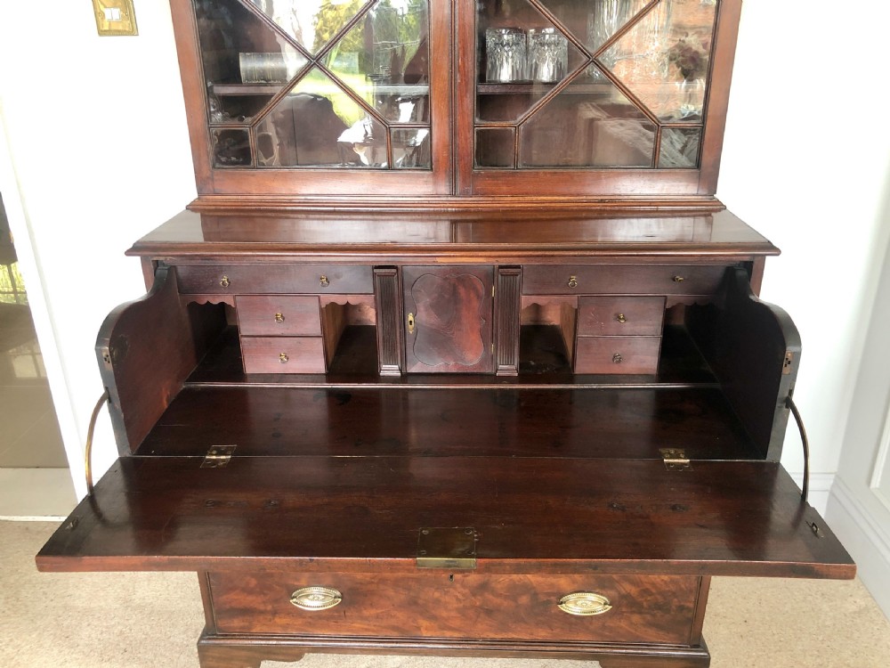Antique George III Mahogany Secretaire Bookcase
 View VI