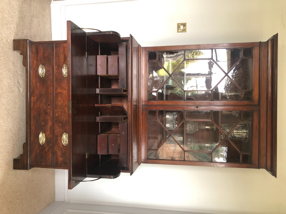 Antique George III Mahogany Secretaire Bookcase
 View VIII