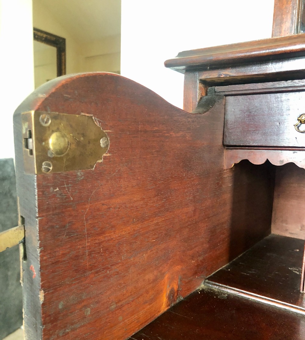 Antique George III Mahogany Secretaire Bookcase
 View XIII