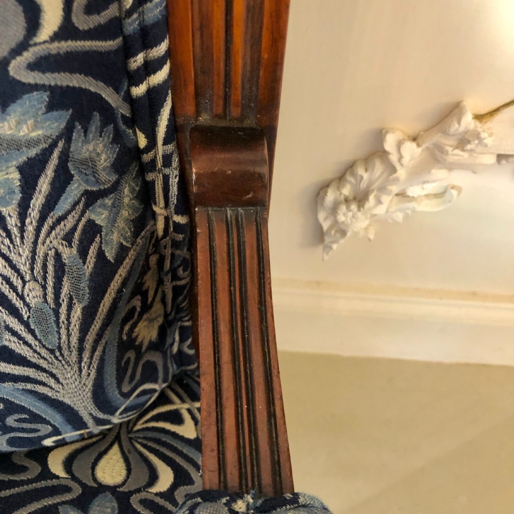  Large Antique Carved Walnut Library Chair
 View VII