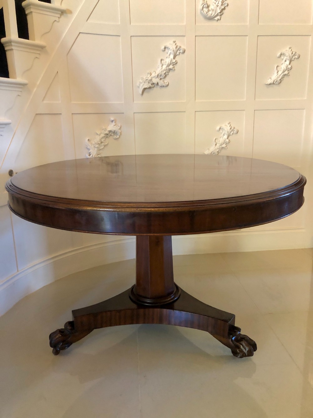  Antique William IV Mahogany Circular Centre Table View VIII