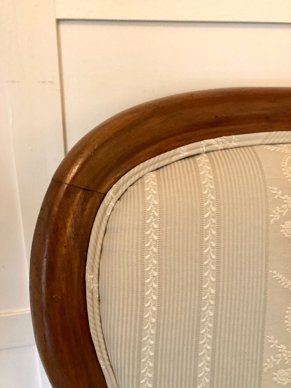 Antique Victorian Walnut Spoon Back Ladies Chair View VII