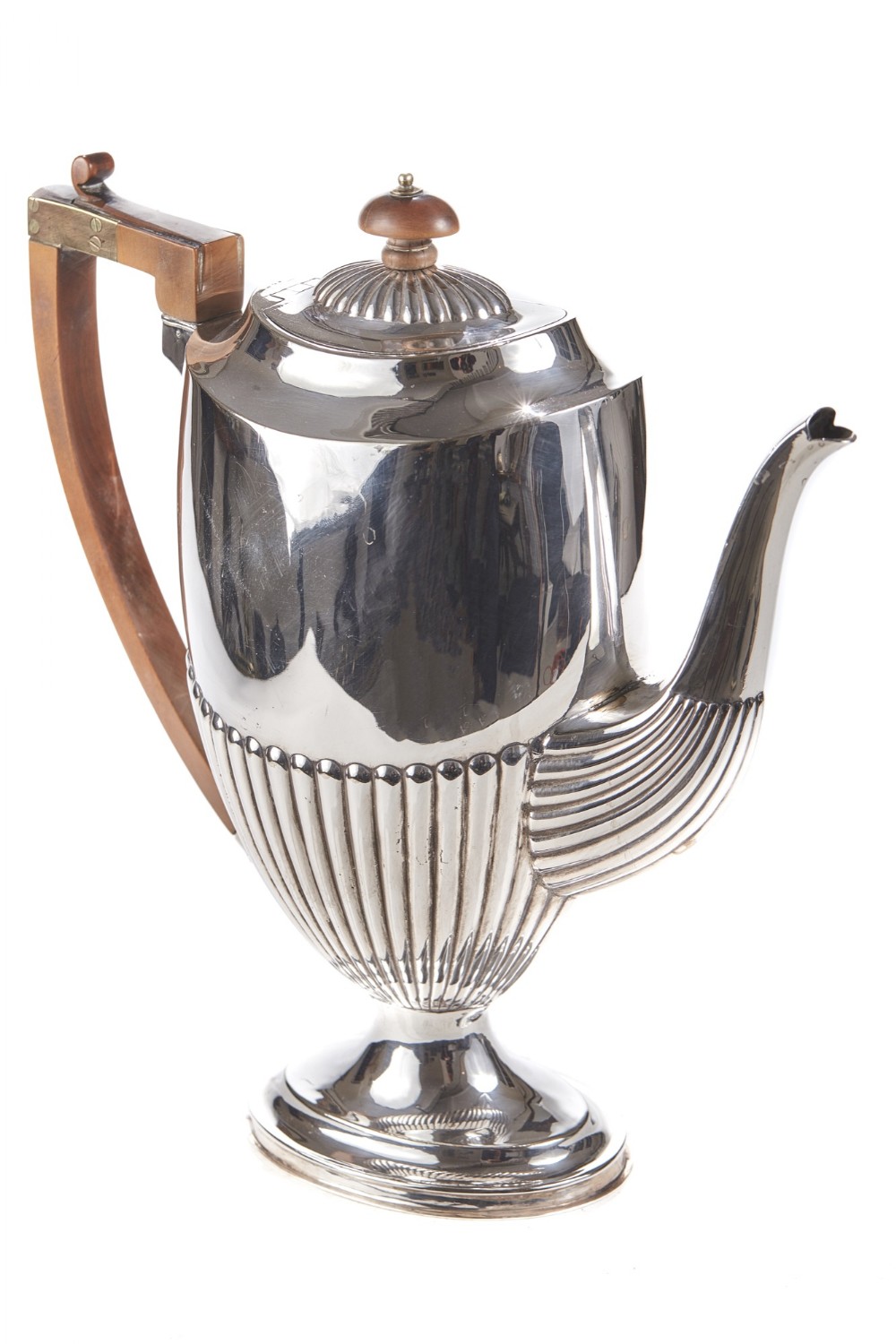 Antique Silver Plate Coffee Pot 