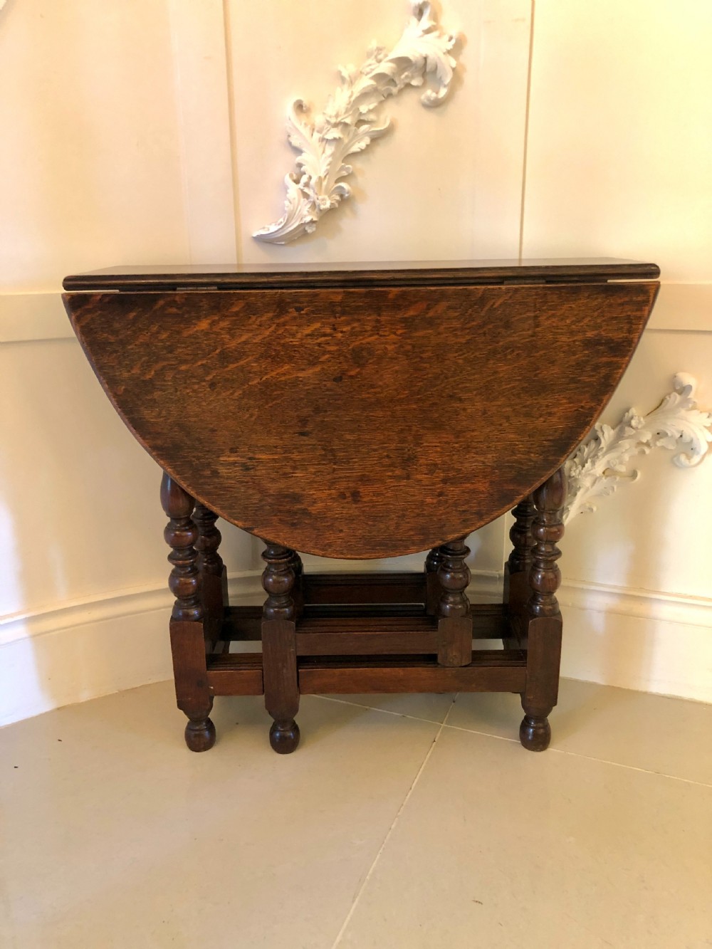  Antique Oak Gateleg Table
 View X