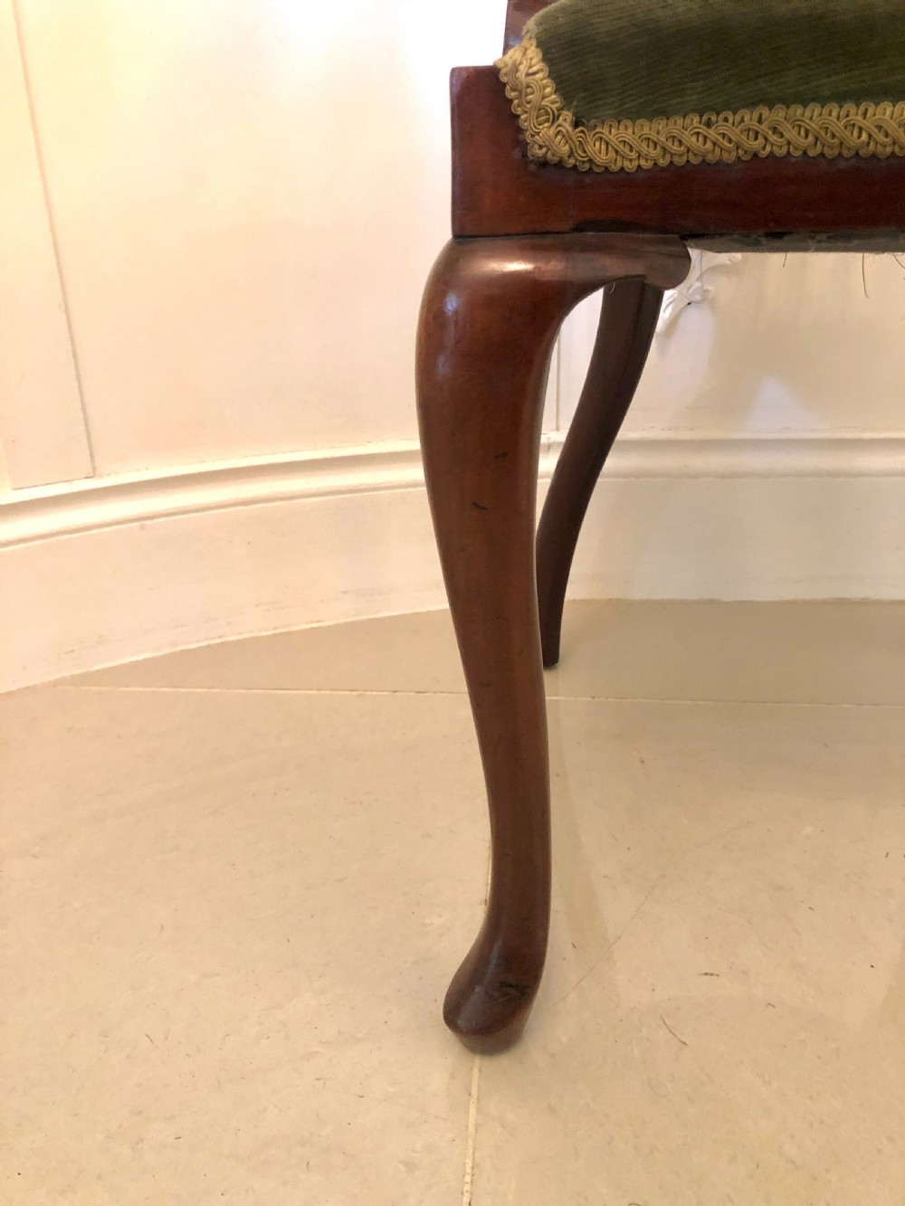 Unusual Set of Six Antique Mahogany Inlaid Dining Chairs
 View IV