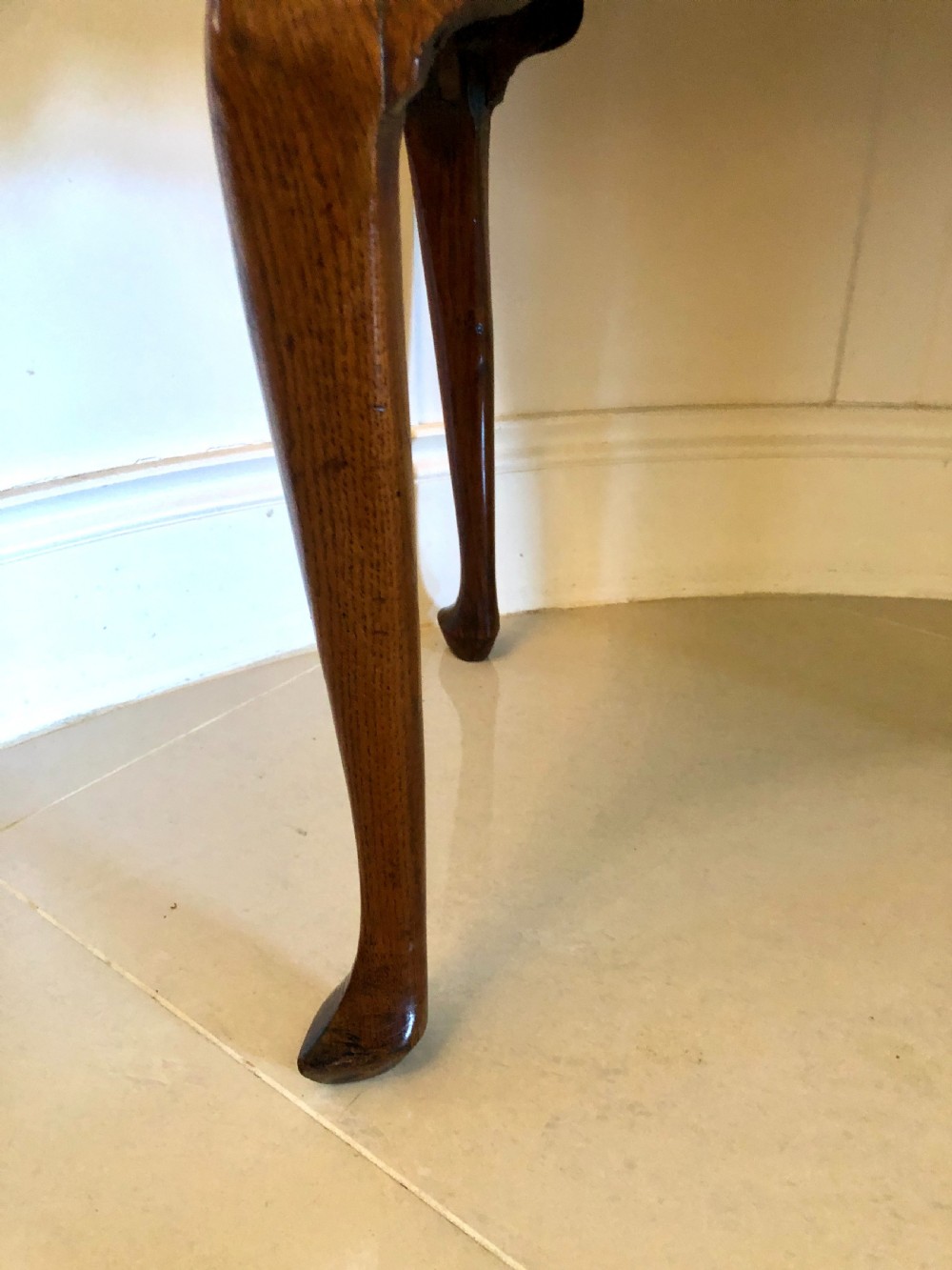  Antique George III Oak Lowboy

 View VI