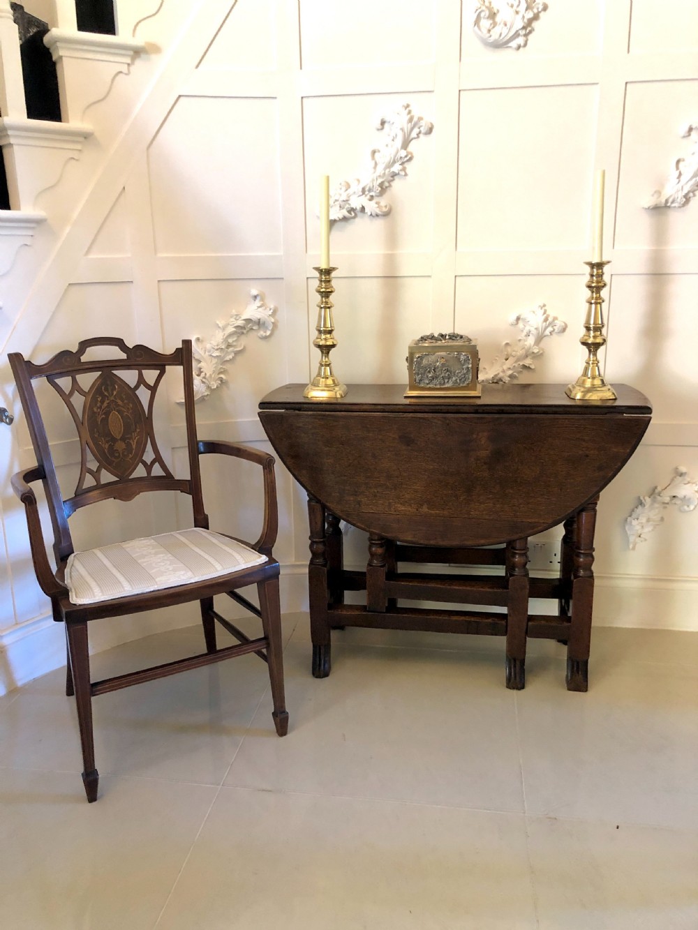 Antique 18th Century Oak Gateleg Table View II