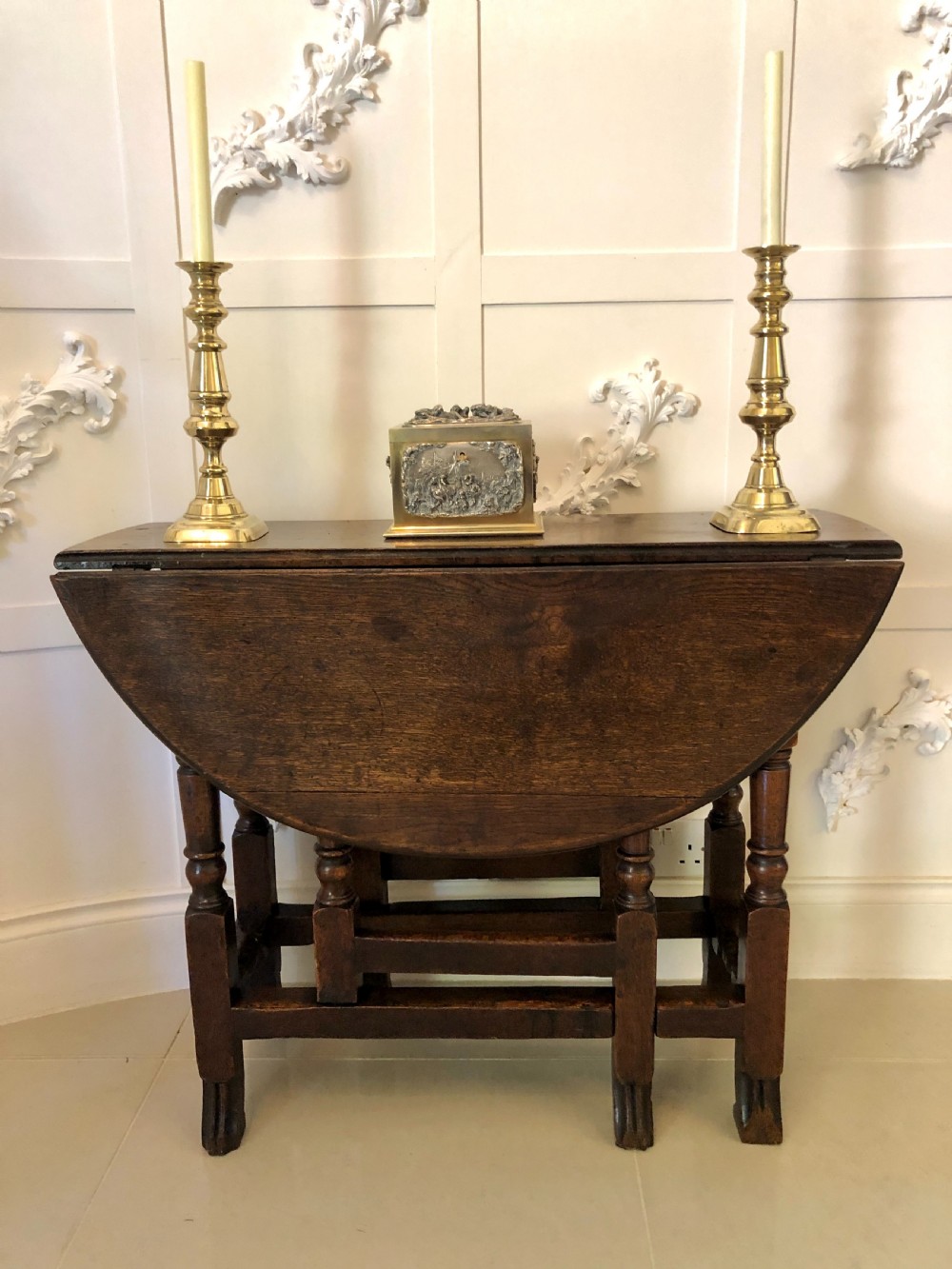 Antique 18th Century Oak Gateleg Table View IV
