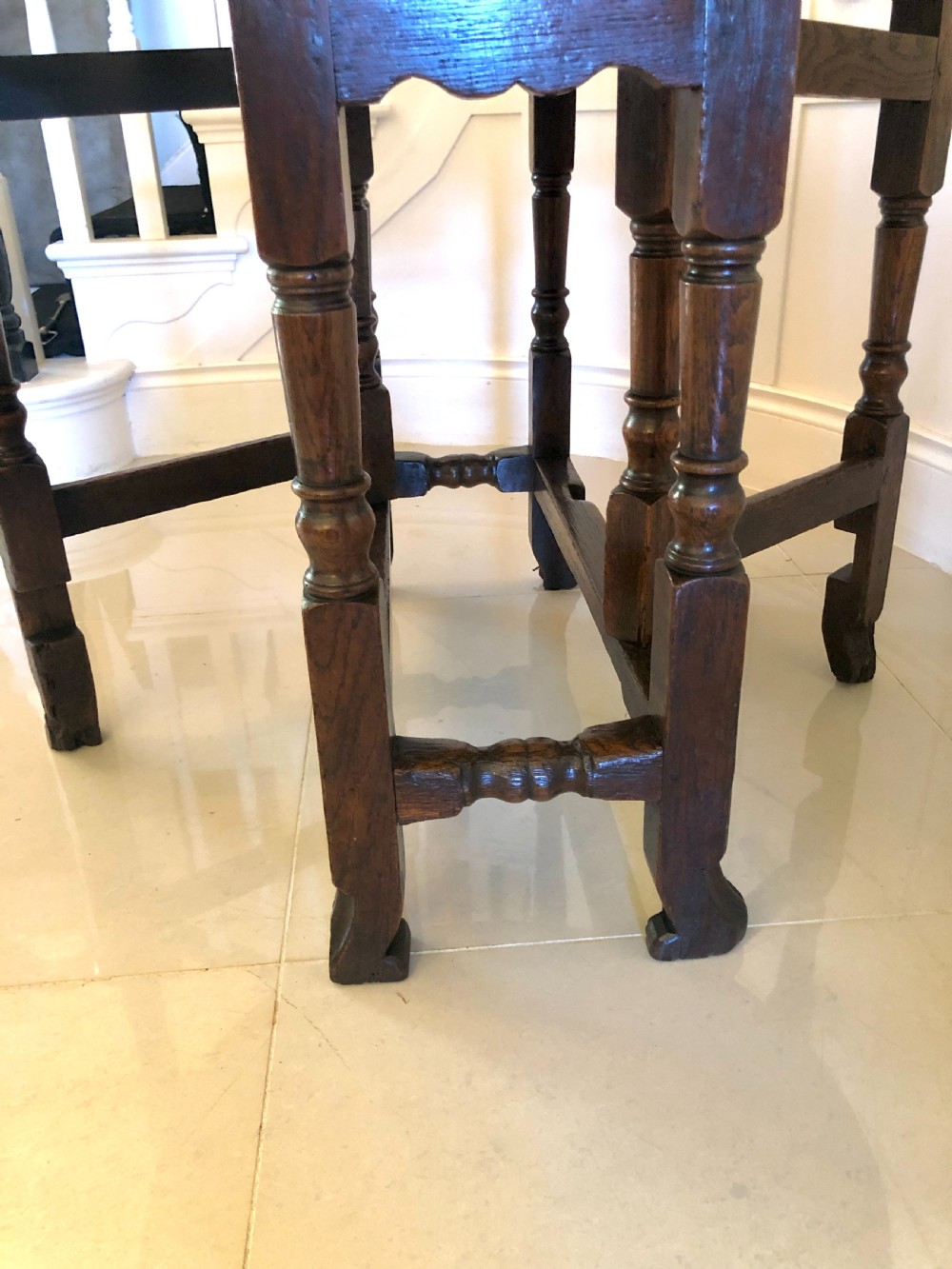Antique 18th Century Oak Gateleg Table View VIII