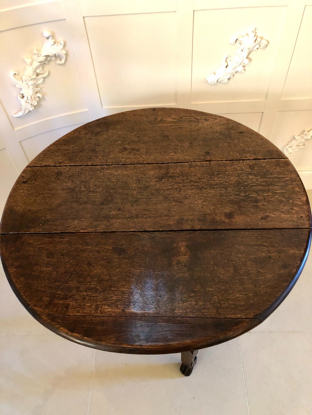 Antique 18th Century Oak Gateleg Table View XII