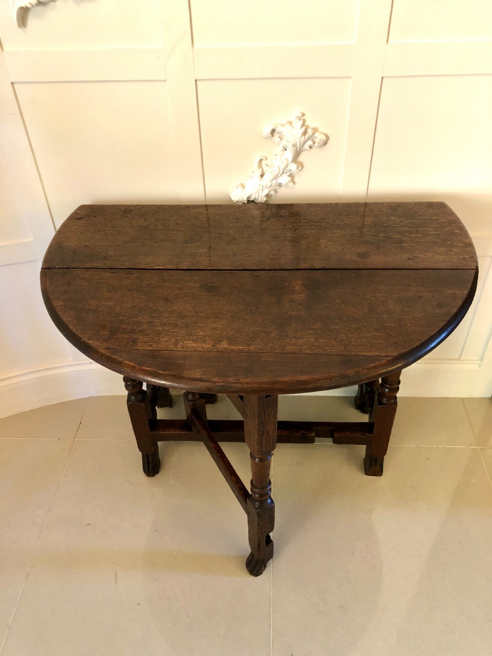 Antique 18th Century Oak Gateleg Table View XIII