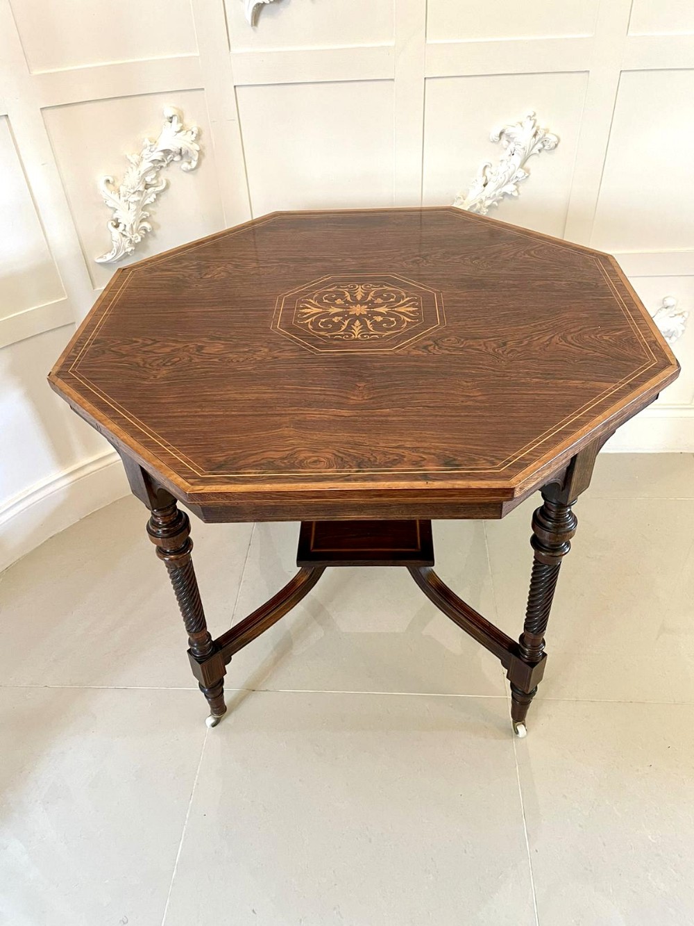 Outstanding Quality Antique Inlaid Mahogany Centre Table
