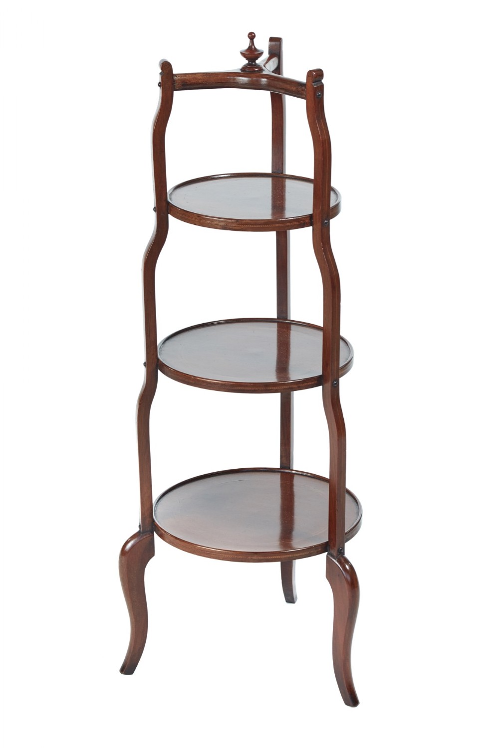  Edwardian Inlaid Three Tier Cake Stand
