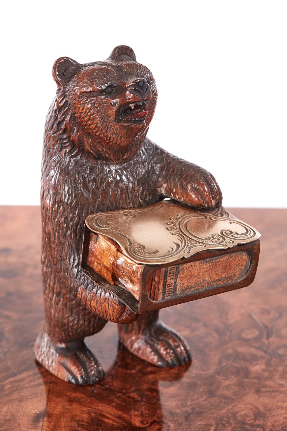 Quality Antique Carved Black Forest Bear 