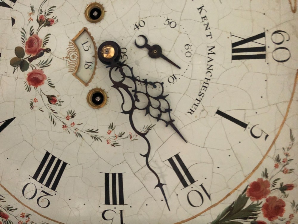  Antique George III Oak Longcase Clock Signed John Kent Manchester View III