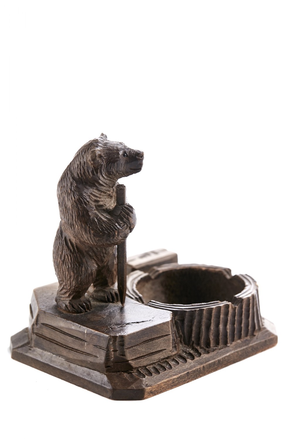 Antique Victorian Black Forest carved bear
