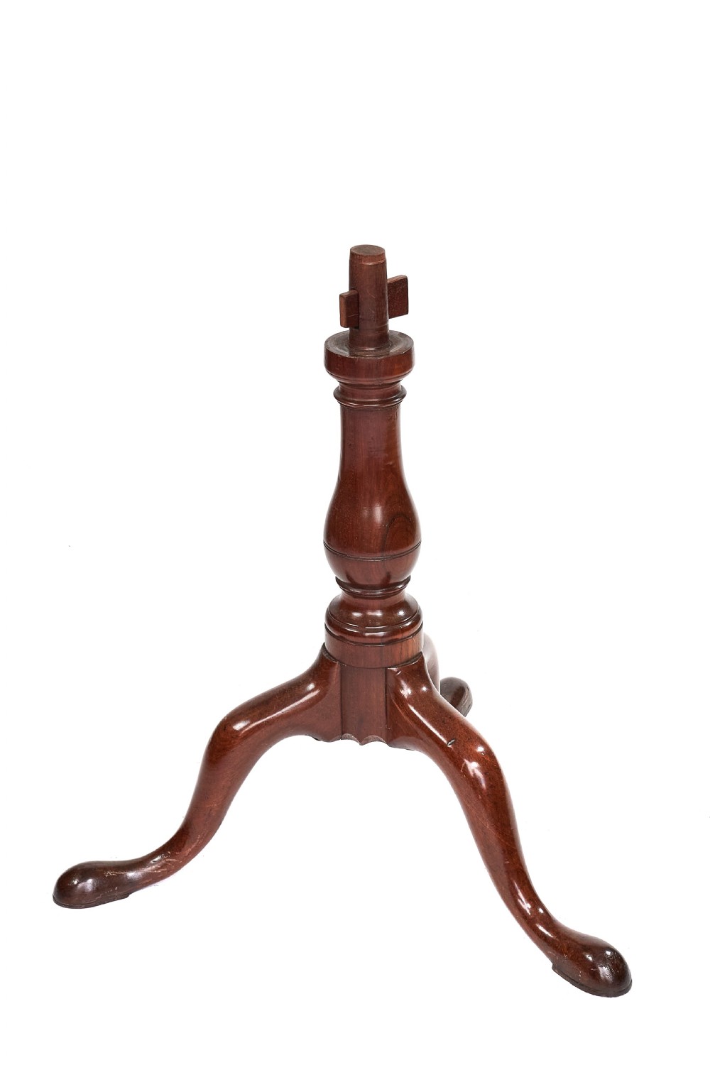 George III antique mahogany tripod table View III