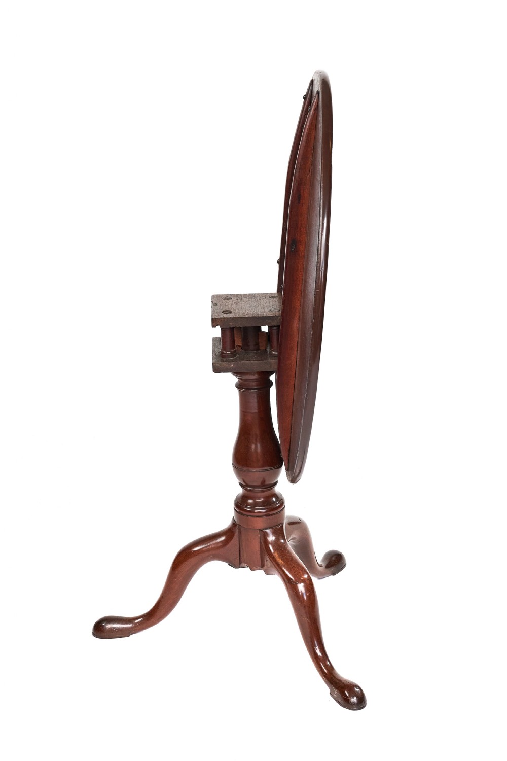 George III antique mahogany tripod table View VIII