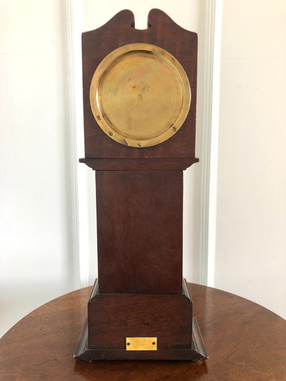 Antique inlaid mahogany apprentice miniature longcase clock View III