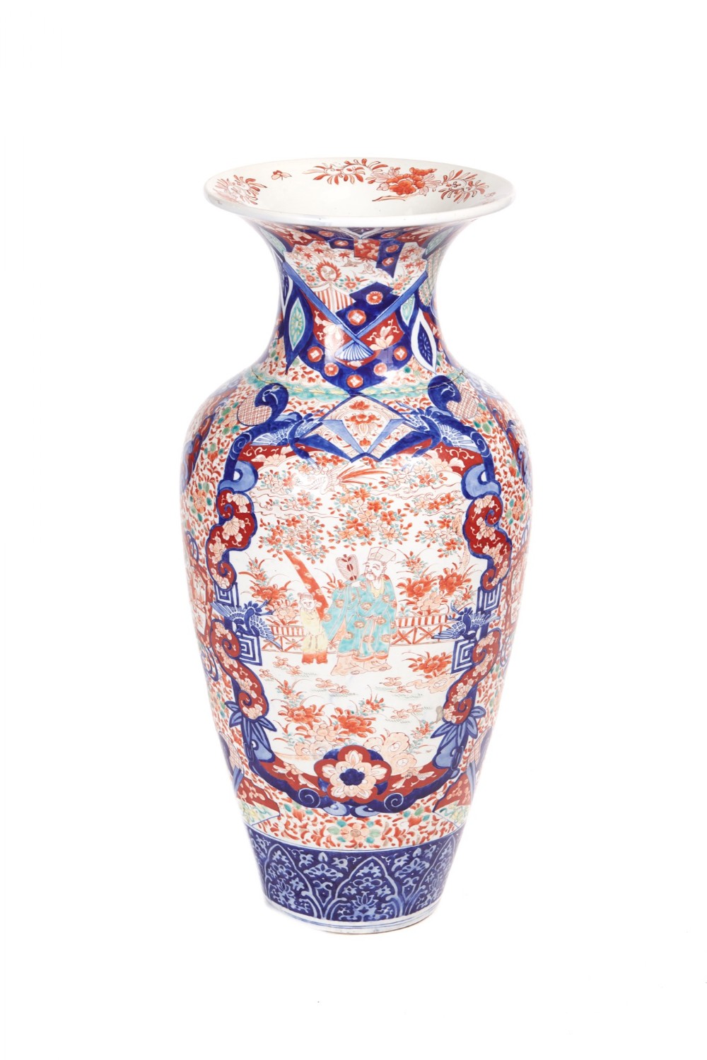 Large 19th Century antique Imari porcelain vase 