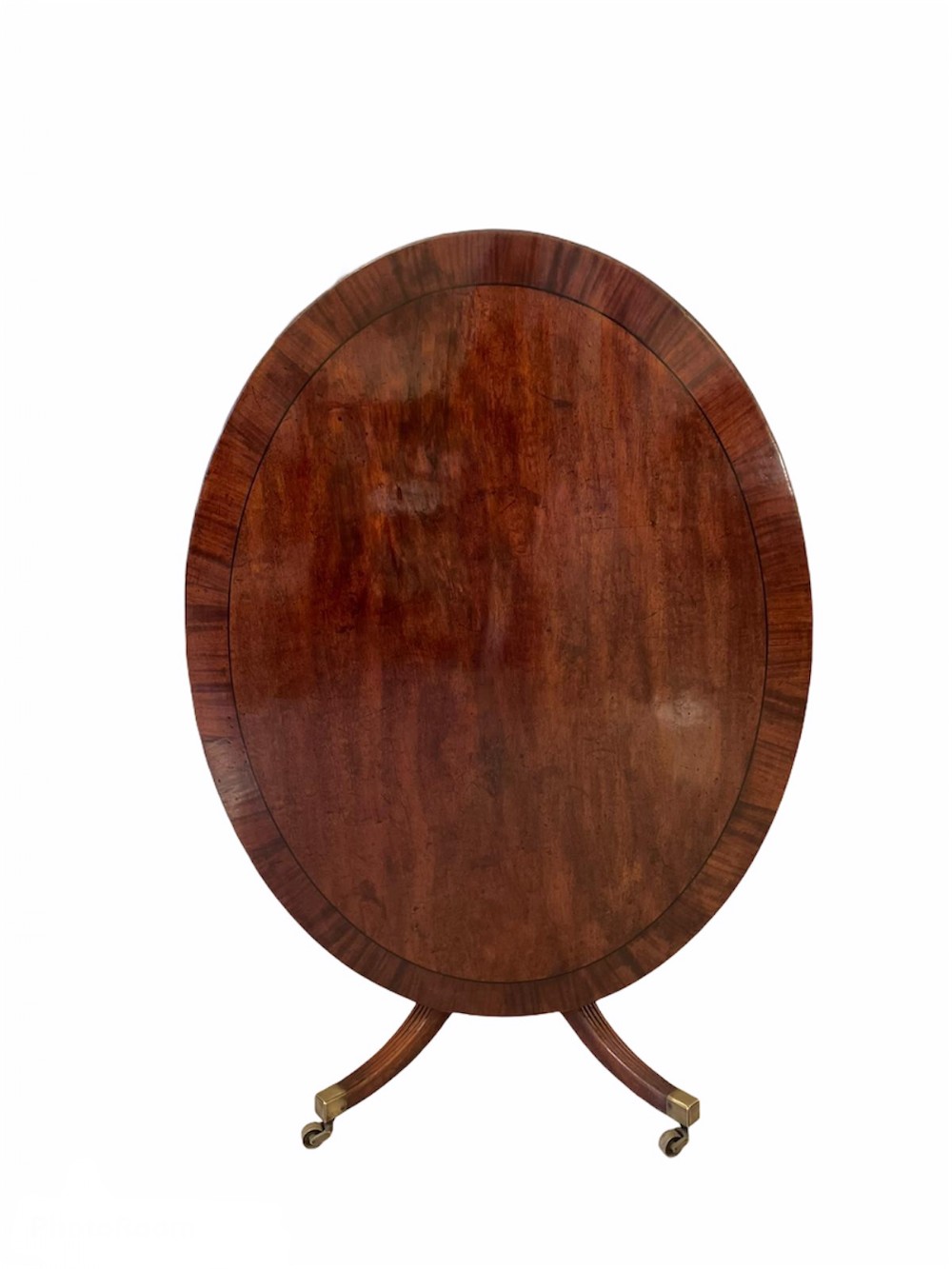 Large George III antique mahogany oval breakfast table