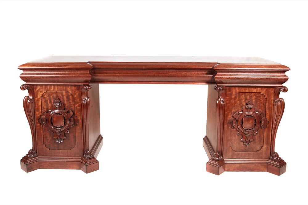 Large magnificent quality antique William IV carved mahogany sideboard