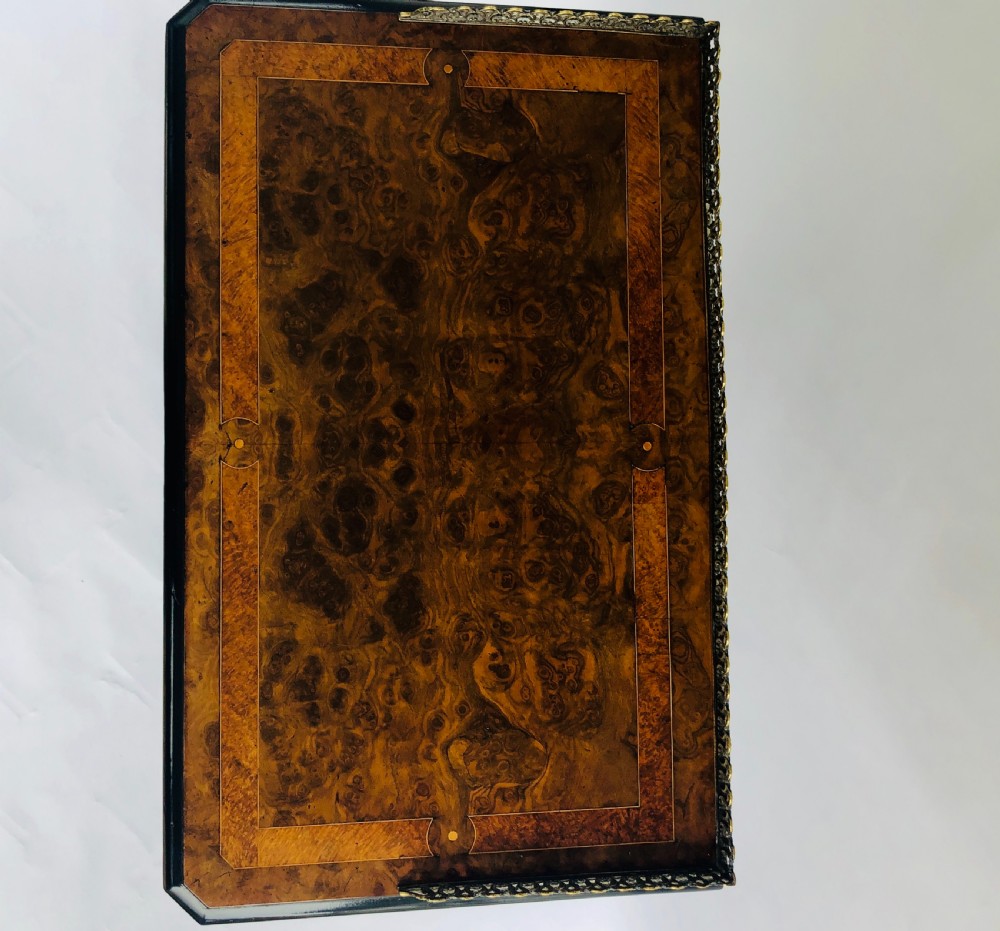  Outstanding Quality Inlaid Burr Walnut Music Cabinet/Canterbury View V