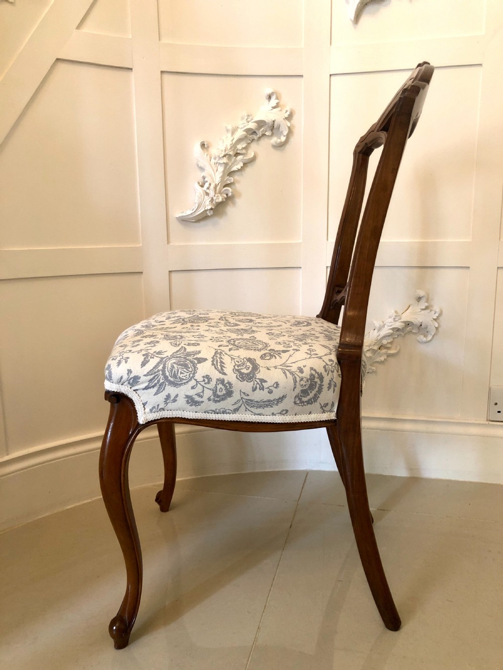 Quality Set of 4 Antique Victorian Walnut Dining Chairs  View IV