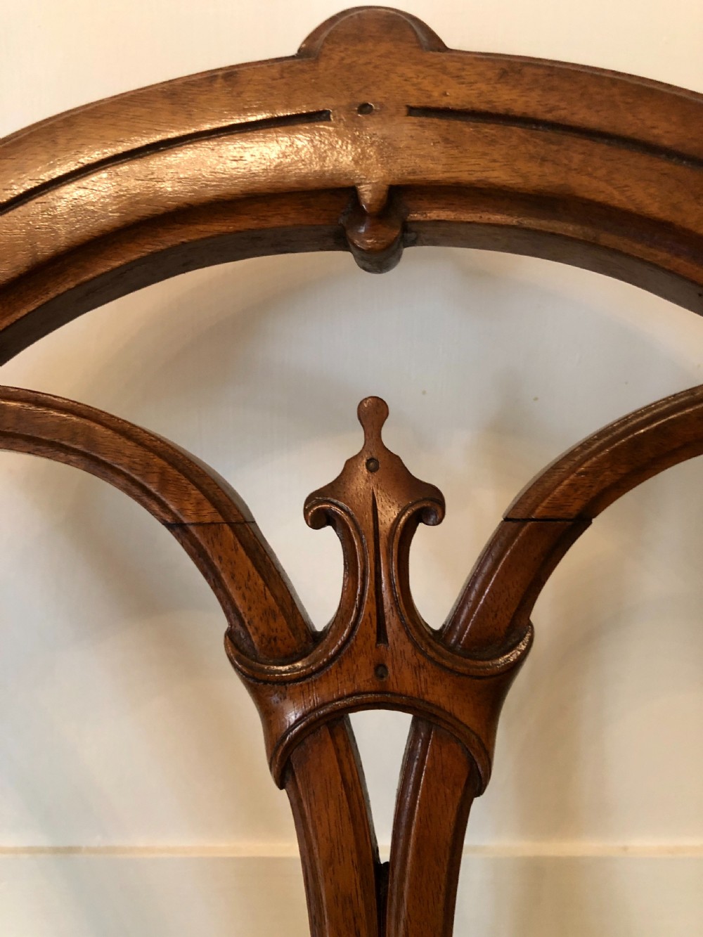 Quality Set of 4 Antique Victorian Walnut Dining Chairs  View VI