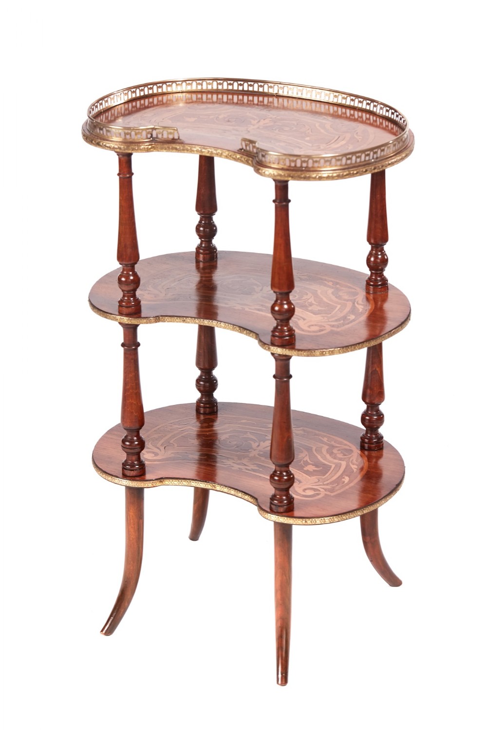 Quality Antique French Marquetry Étagère
