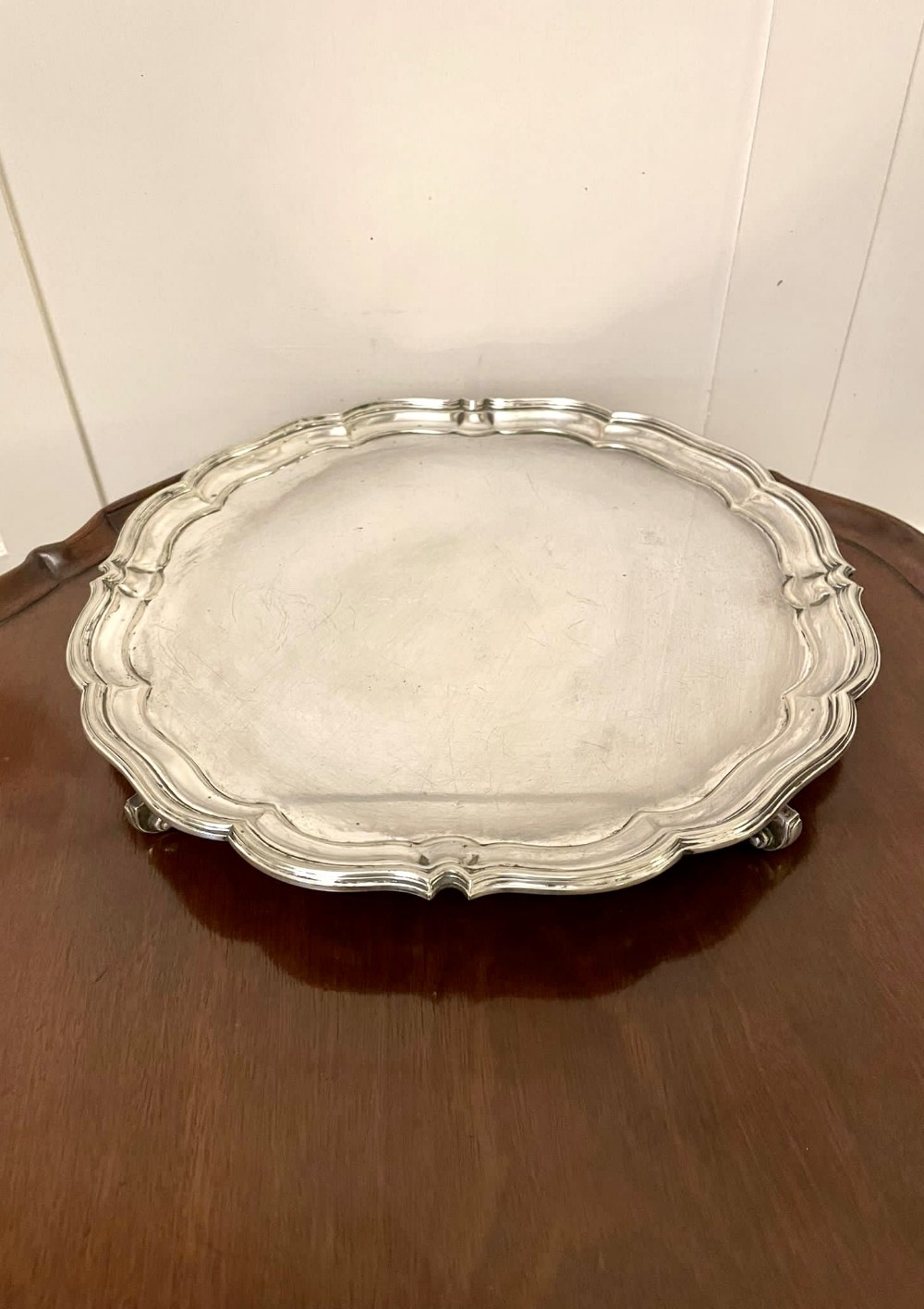 Antique Edwardian Quality Silver Plated Tray 