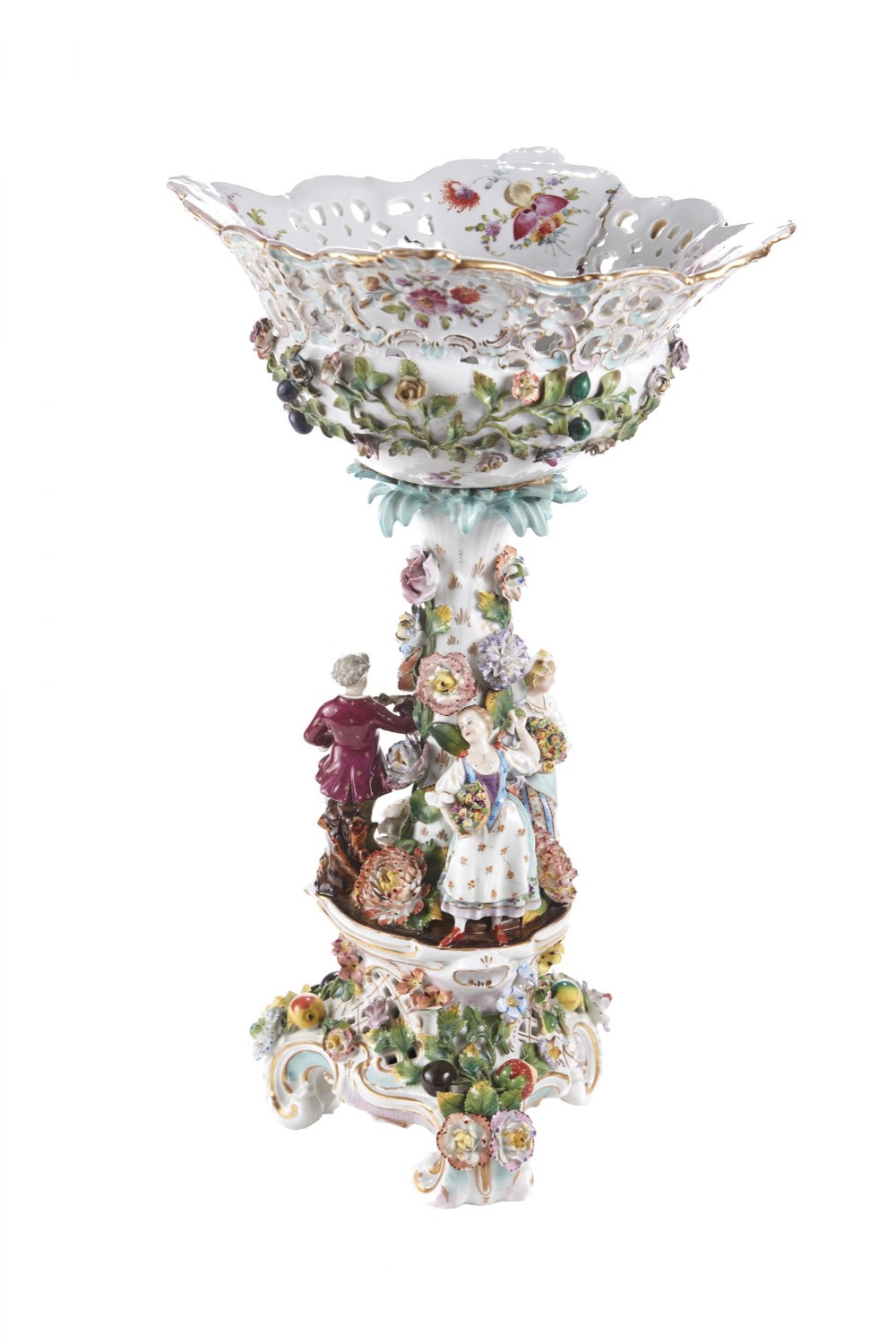 19th Century Meissen Style Pedestal Comport
