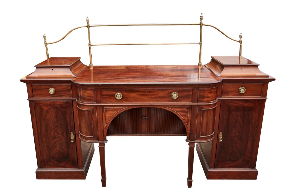  Magnificent Large Antique Mahogany Sideboard c.1880
