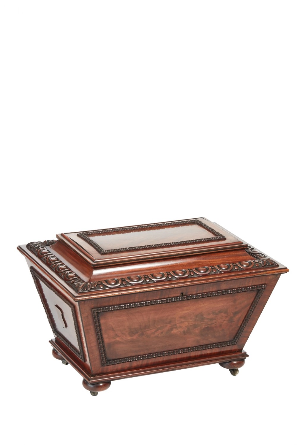  Fine Antique William IV Carved Mahogany Wine Cooler

