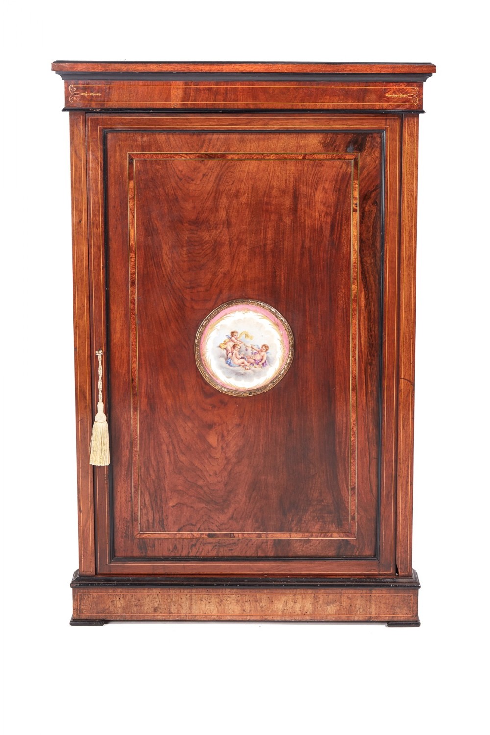  Finest Quality Victorian Inlaid Walnut Corner Cabinet
