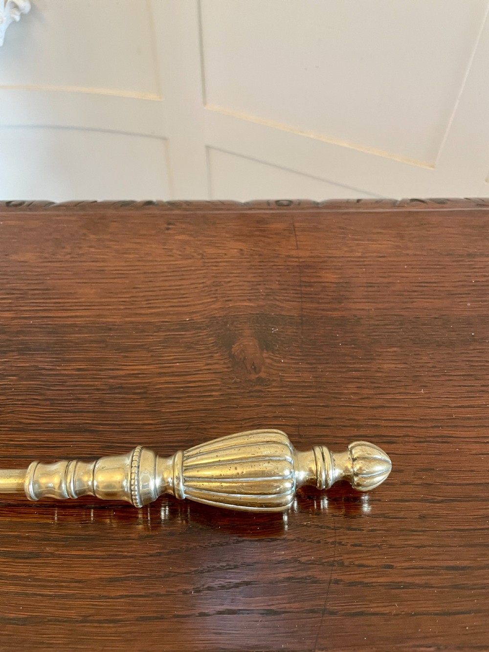  Antique Victorian Set of Quality Brass Fire Irons 
 View VI