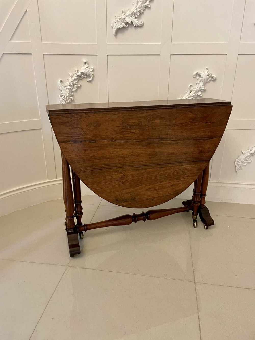  Antique William IV Quality Large Rosewood Sutherland Table 
