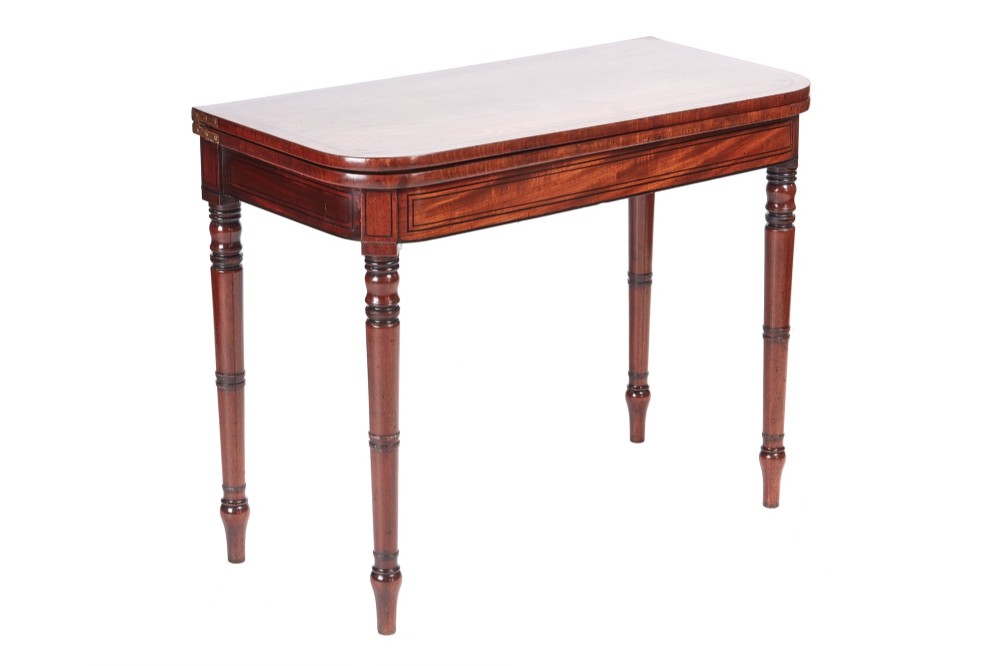 George III Mahogany Card Table