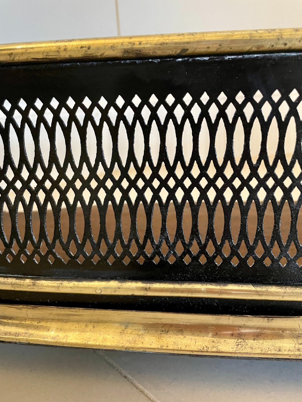  Antique George III Quality Brass and Iron Fender 

 View IV
