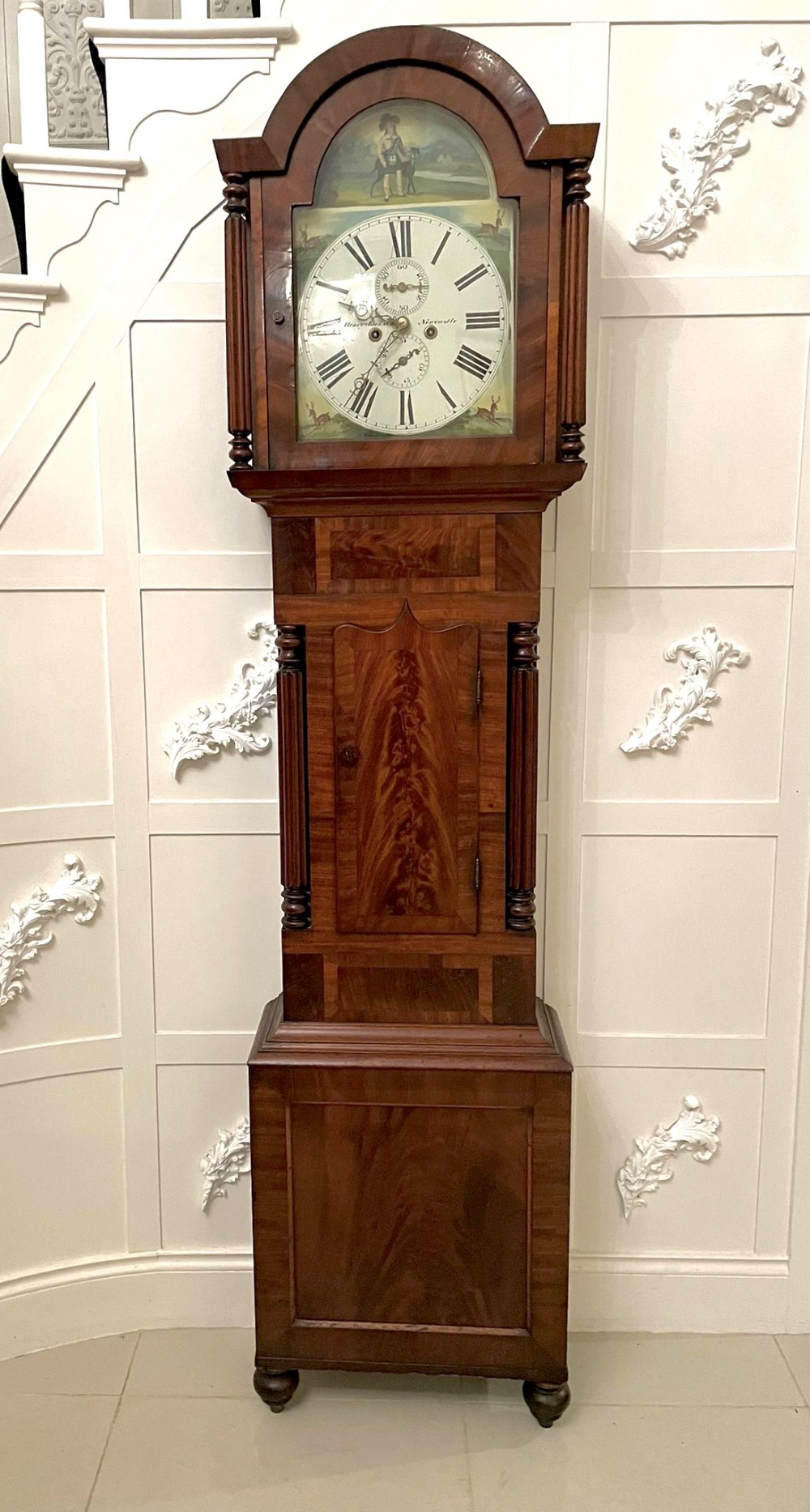  Antique George III Quality Mahogany Eight Day Longcase Clock 
