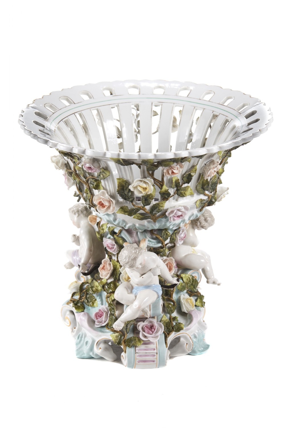 19th Century Antique Meissen Style Compote
